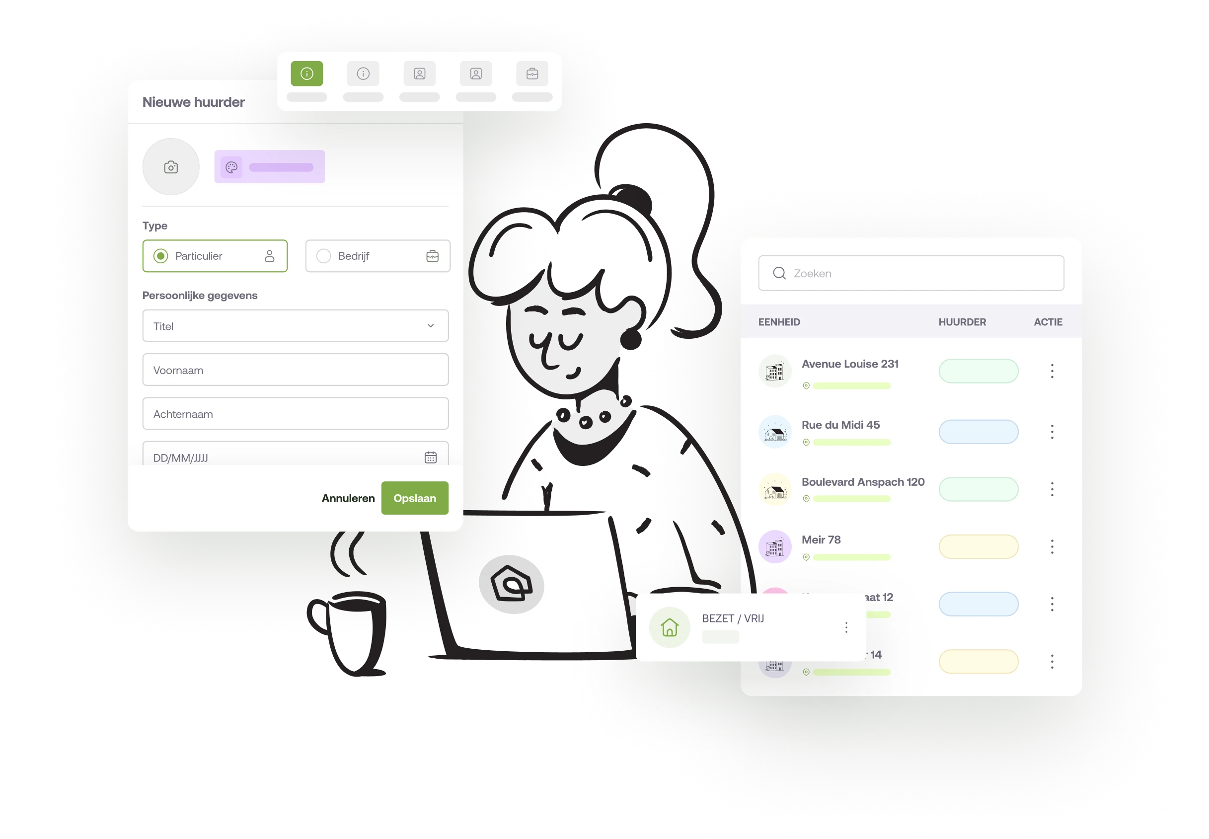 Gratis online software voor verhuurbeheer.