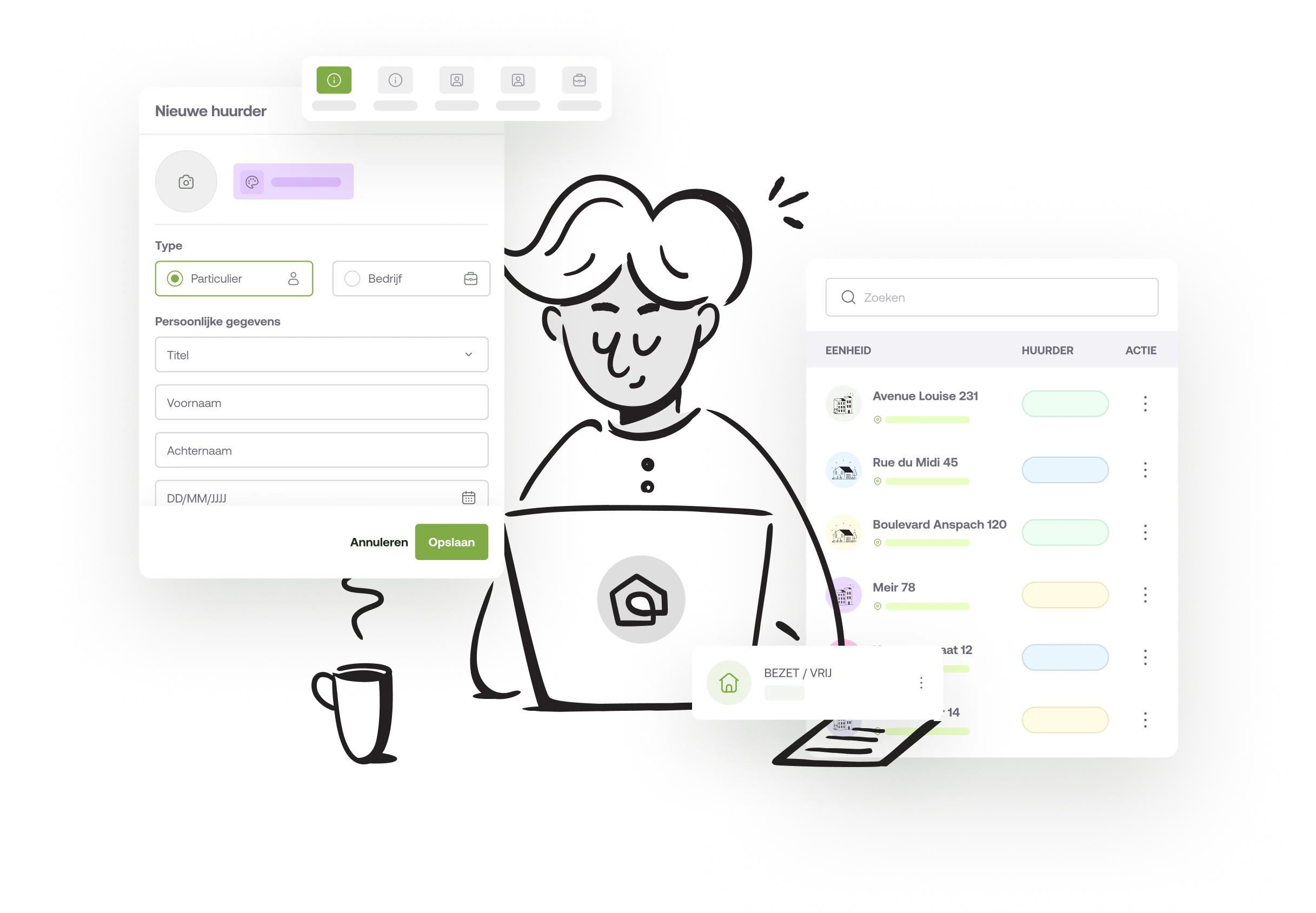 Gratis online software voor verhuurbeheer.